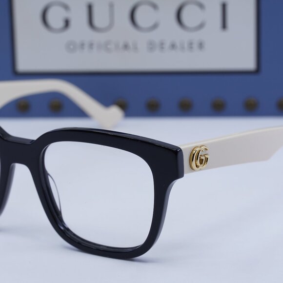 FINAL PRICE NEW GUCCI GG0958O 005 BLACK AND WHITE EYEGLASSES - Picture 4 of 10